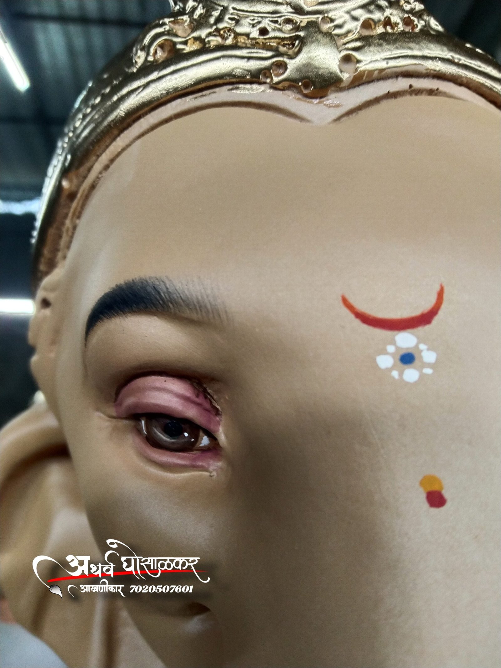 Ganpati eye painting by Atharv 11