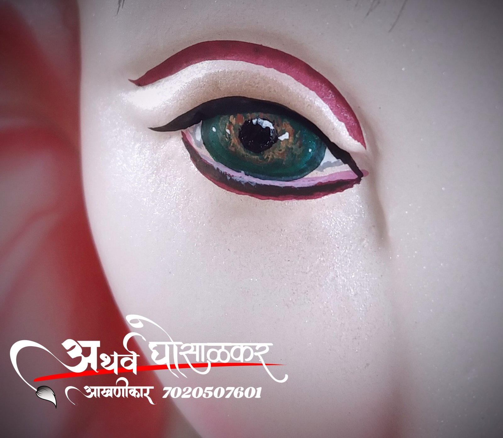 Ganpati eye painting by Atharv 10